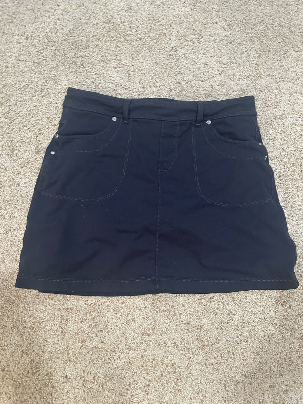 Athleta Black Mini Skirt with Front Pockets